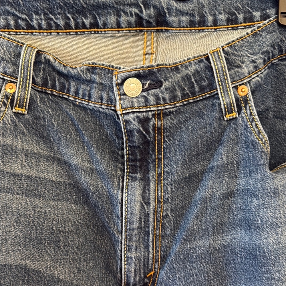 Levi's Blue Straight Jeans Classic Style - Picture 5 of 7